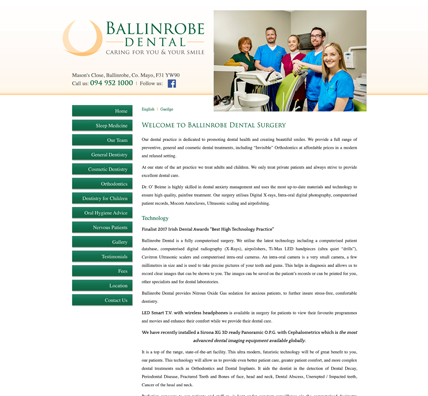 Ballinrobe Dental - Website