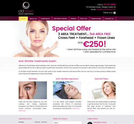 Old Bawn Facial Aesthetics - Website