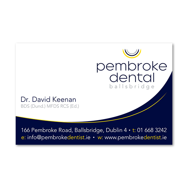 Pembroke Dental Ballsbridge Business Card