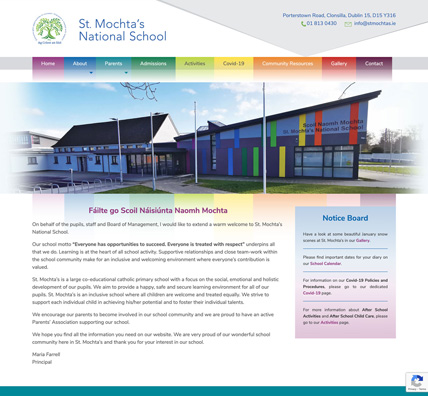 St. Mochta's School Website