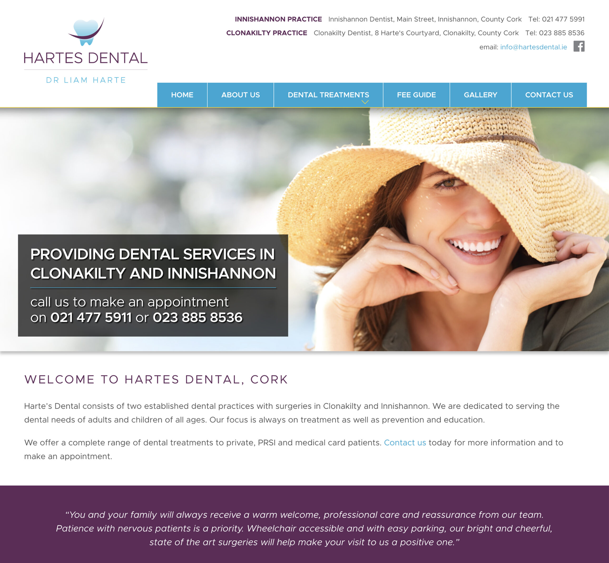 Hartes Dental - Website