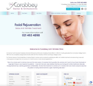 Corabbey Anti-Wrinkle Clinic website