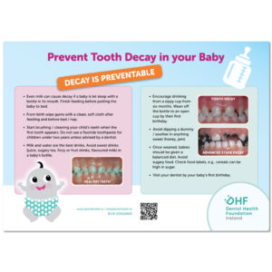 Dental Health Foundation | Baby Bottle Tooth Decay Poster Design