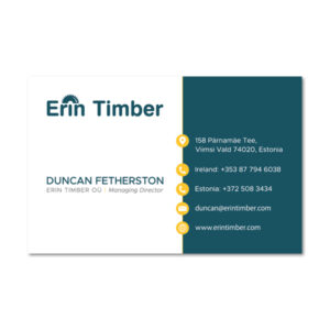Erin Timber Business Card Design