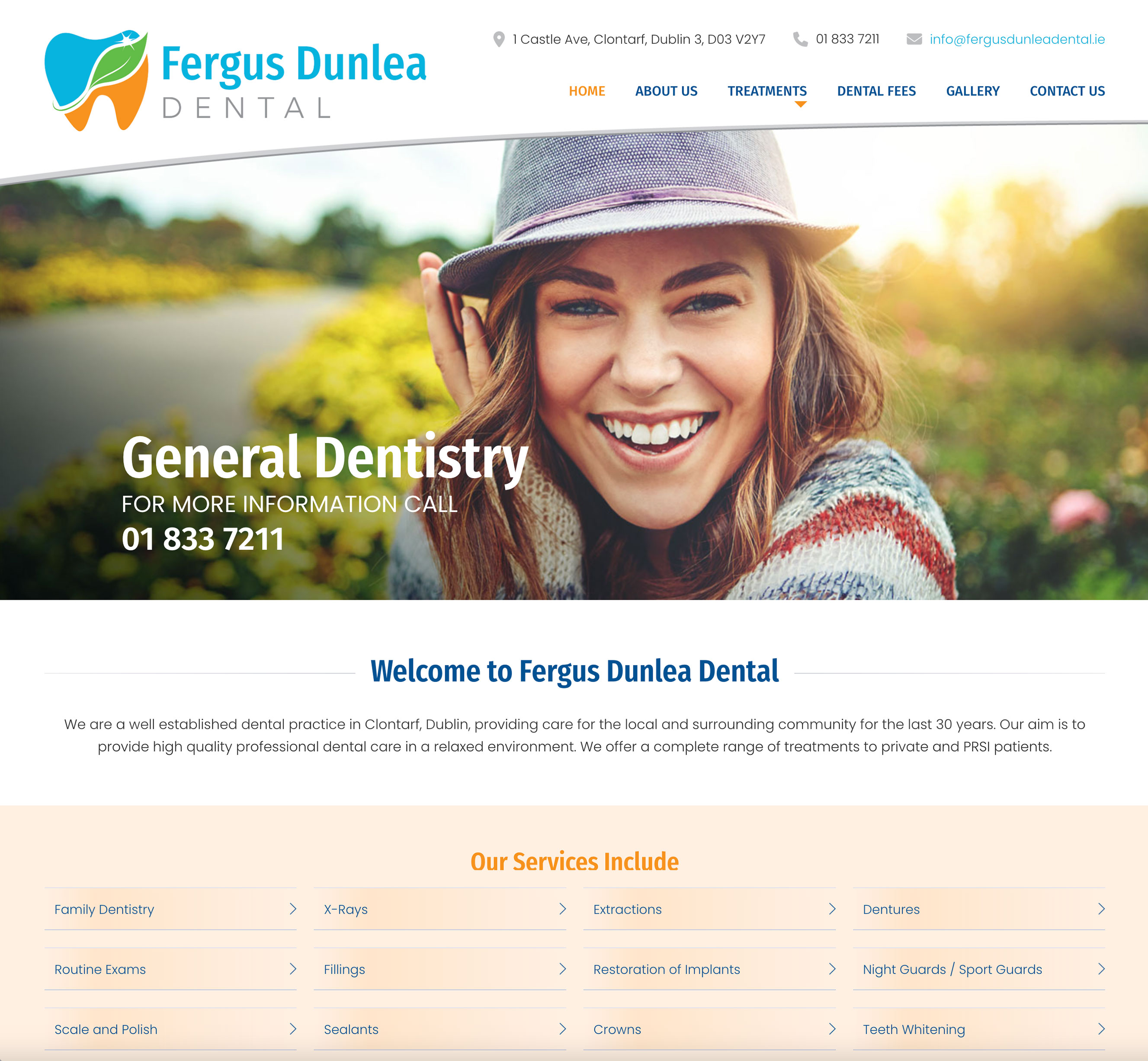 Fergus Dunlea Dental Website