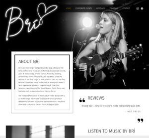 Brí Music Website | Weddings, Funerals and Corporate Events Singer